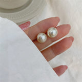 Unique Retro Pearl Stud Earrings for Women Party Wedding Jewelry