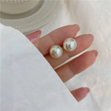 Unique Retro Pearl Stud Earrings for Women Party Wedding Jewelry