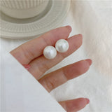 Unique Retro Pearl Stud Earrings for Women Party Wedding Jewelry