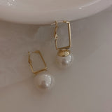 Unique Retro Pearl Stud Earrings for Women Party Wedding Jewelry