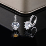 Eternity Love Wedding Set Women Ring/Earring/Necklace Silver