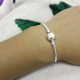 Snake Chain DIY Charm Bracelet for Women 925 Sterling Silver Jewelry