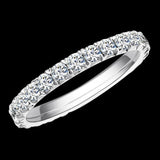 Eternity 0.8ctw Moissanite Ring S925 Silver for Women Wedding Band