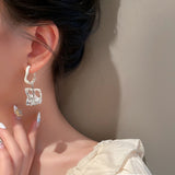 Transparent Unique Acrylic Earrings For Women Temperament Jewelry