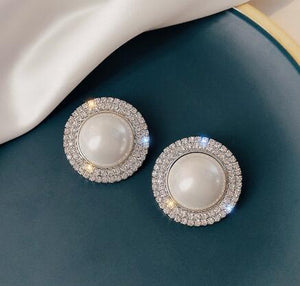 Natural Freshwater Pearl Stud Earrings for Women Wedding Jewelry