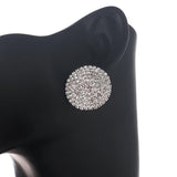 Shiny Full Rhinestone Stud Earrings For women Party Wedding Jewelry