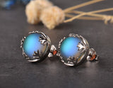 Romatic Moonlight Stud Earrings for Women 925 Silver Jewelry