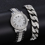 Luxury Inlaid Diamond Watche Watch Women Gold WristWatche Bracelet Jewelry