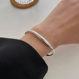 Elegant Heart Bangles Bracelets For Women 925 Silver Party Jewelry