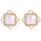 Unique Retro Pearl Stud Earrings for Women Party Wedding Jewelry