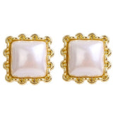 Unique Retro Pearl Stud Earrings for Women Party Wedding Jewelry