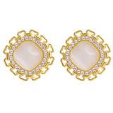 Unique Retro Pearl Stud Earrings for Women Party Wedding Jewelry