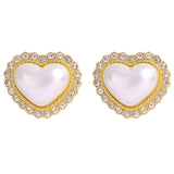 Unique Retro Pearl Stud Earrings for Women Party Wedding Jewelry