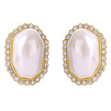 Unique Retro Pearl Stud Earrings for Women Party Wedding Jewelry