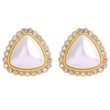 Unique Retro Pearl Stud Earrings for Women Party Wedding Jewelry