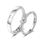 Romantic Heart  Engagement Ring Women Couple Jewelry