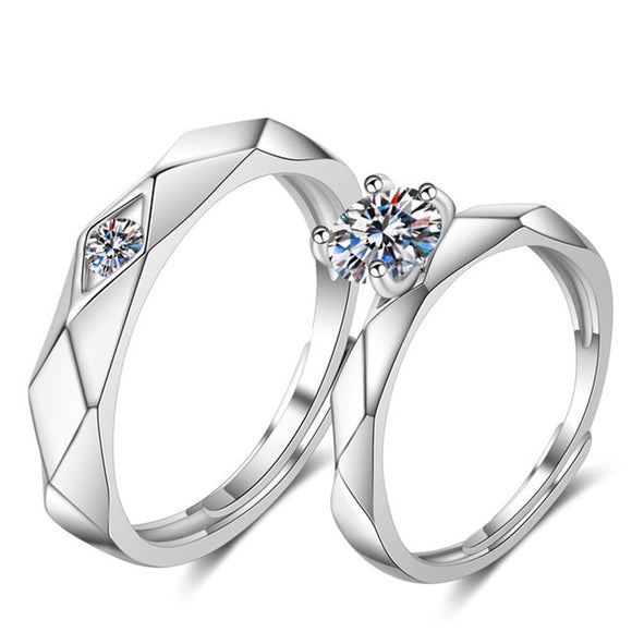 Romantic Heart  Engagement Ring Women Couple Jewelry