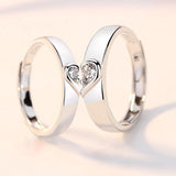 Romantic Heart  Engagement Ring Women Couple Jewelry