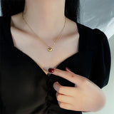 Shiny Heart Pendant Necklaces For Women Wedding Jewelry