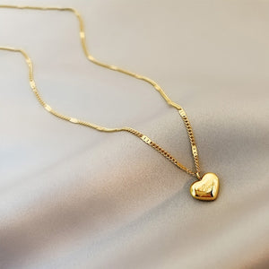 Shiny Heart Pendant Necklaces For Women Wedding Jewelry