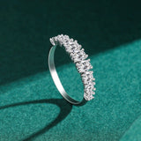 Dazzling White Sapphire Ring For Women 925 Silver Wedding Jewelry