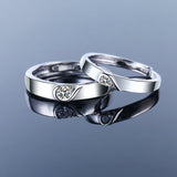 Romantic Heart  Engagement Ring Women Couple Jewelry