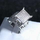 Bling Zircon Gemstone Wedding Ring for Women Engagement Jewelry