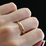 18K Yellow Gold Engagement Ring Women Wedding Jewelry