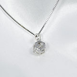 1 CARAT MOISSANITE BRIDAL PENDANT NECKLACE FOR WOMEN 925 SILVER PARTY JEWELRY