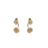 Luxury Baroque Pearl Earrings Wedding Anniverssary Jewelry For Women