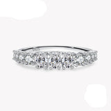 Dazzling White Sapphire Ring For Women 925 Silver Wedding Jewelry