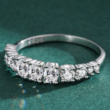 Dazzling White Sapphire Ring For Women 925 Silver Wedding Jewelry