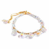 Clear Beaded Crystal Bracelet For Women Wedding Jewelry