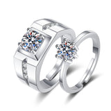 Romantic Heart  Engagement Ring Women Couple Jewelry