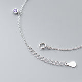 Round Beads Charm Bracelet Silver Link Chain For Women Jewelry