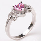 Bridal Heart Engagement Ring For Women Wedding Jewellery