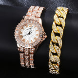 Luxury Inlaid Diamond Watche Watch Women Gold WristWatche Bracelet Jewelry