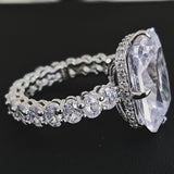 LUXURY RETRO SAPPHIRE ENGAGEMENT RING FOR WOMEN PARTY GIFT JEWELRY