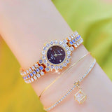 Luxury Silver Diamond Wristwatch Quartz Watche Women Ladies Jewelry