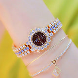 Luxury Silver Diamond Wristwatch Quartz Watche Women Ladies Jewelry