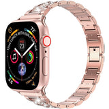 Women Strap IWatch for Apple Watch Band SE 6 7 Diamond Shining