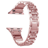 Women Strap IWatch for Apple Watch Band SE 6 7 Diamond Shining