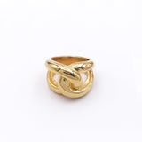 Unique Infinite Gold Ring For Women Jewelry Anniverssary Party Gift