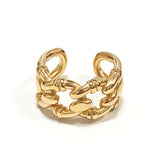 Unique Infinite Gold Ring For Women Jewelry Anniverssary Party Gift