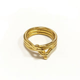 Unique Infinite Gold Ring For Women Jewelry Anniverssary Party Gift