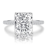 Moissanite Gemstone Engagement Ring 925 Silver Wedding Fine Jewelry