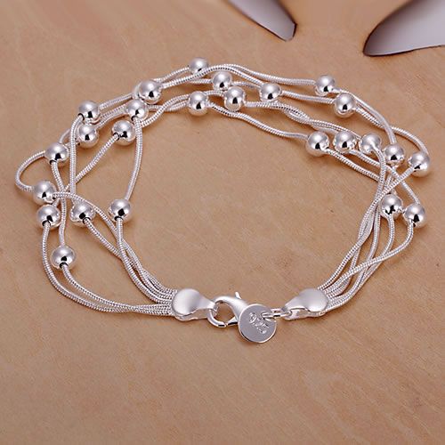 Luxury Ball Silver Bracelet Women's Wedding Jewelry