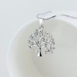 Tree Of Life Rose Gold Pendant Necklace Women Jewelry Statement