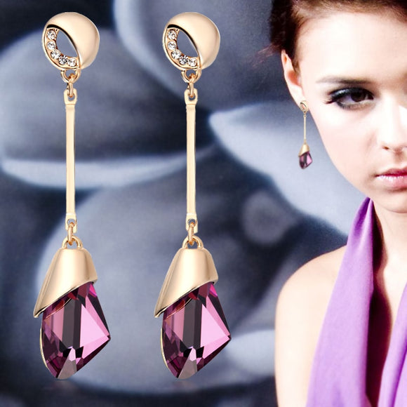 Vintage Water Drop Earrings For Women Gold For Women Wedding Jewelry