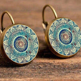 Vintage Stud Earrings Buddhism Earrings Women's Jewellery